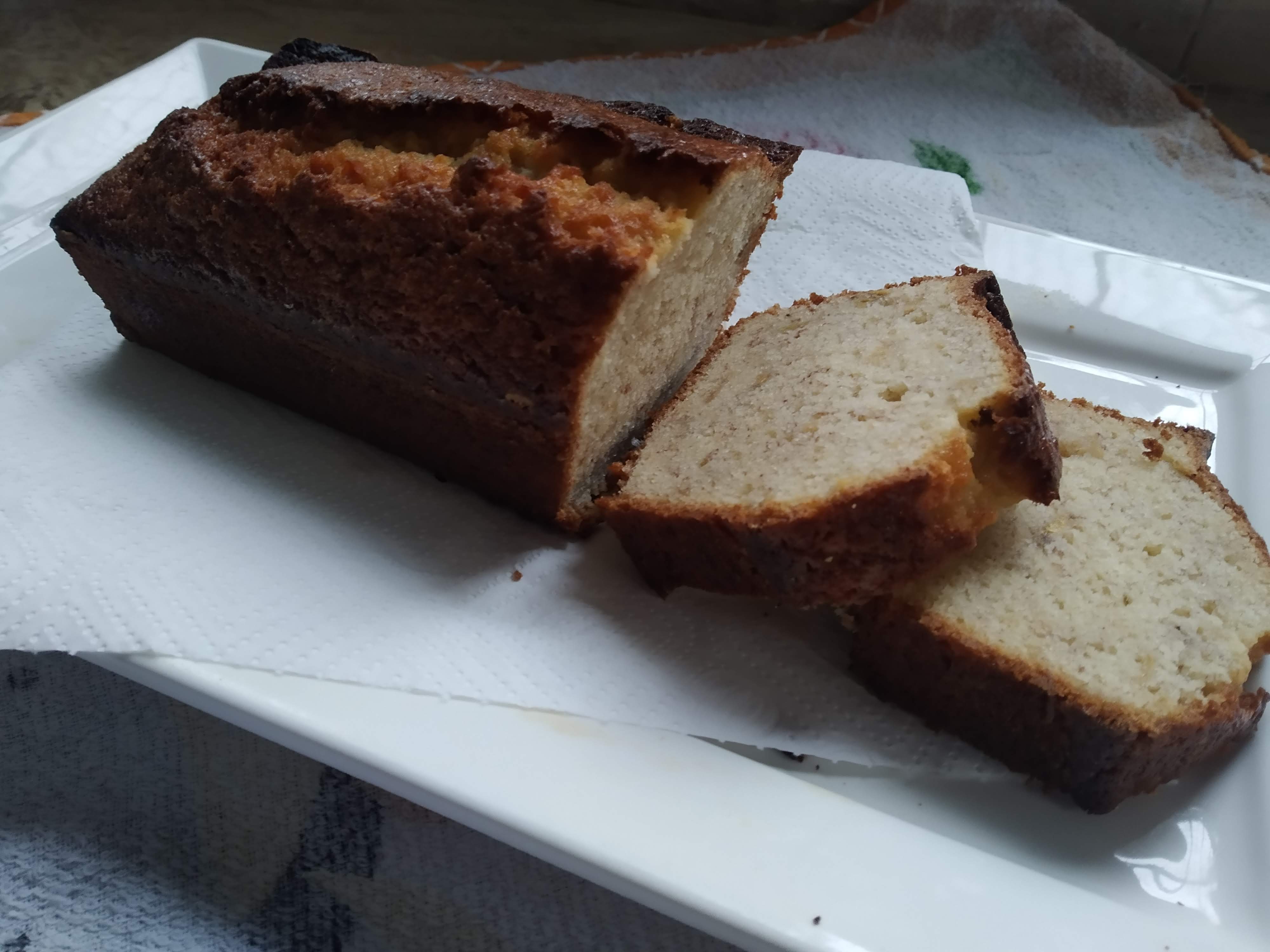 Torta fácil de banana o plátano