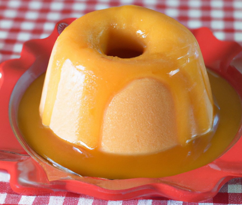 Una fineza helada de durazno ( melocotón ) y dulce de leche