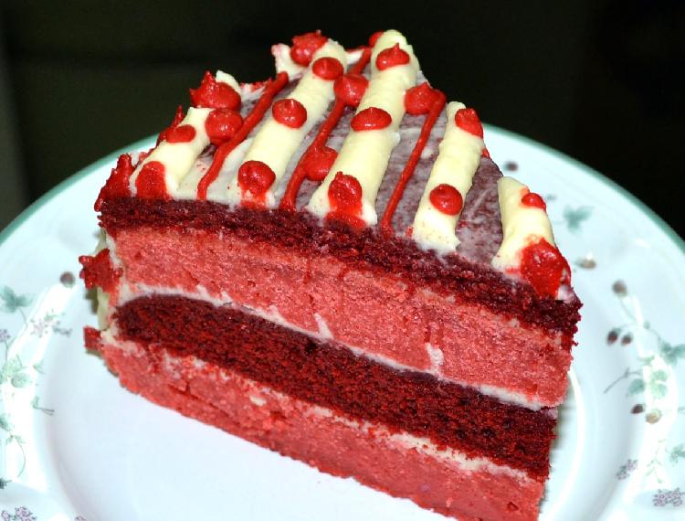 Torta Red Velvet o Pastel de Terciopelo Rojo