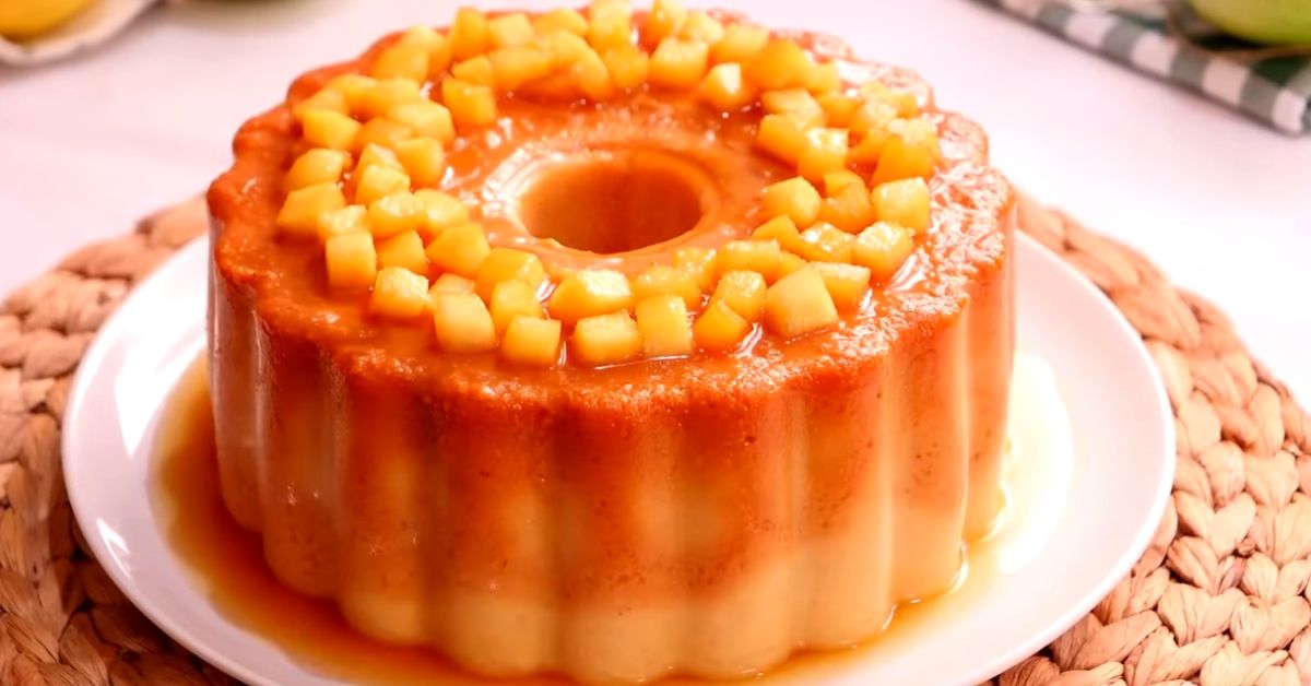 Budín de Pan y Manzana muy Cremoso y Fácil