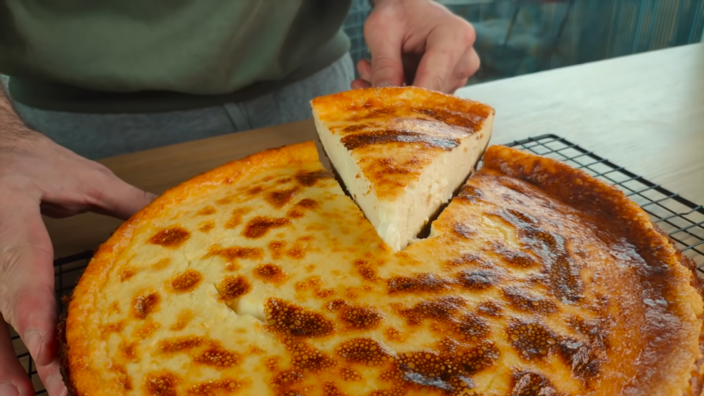 Tarta de queso azul exquisita