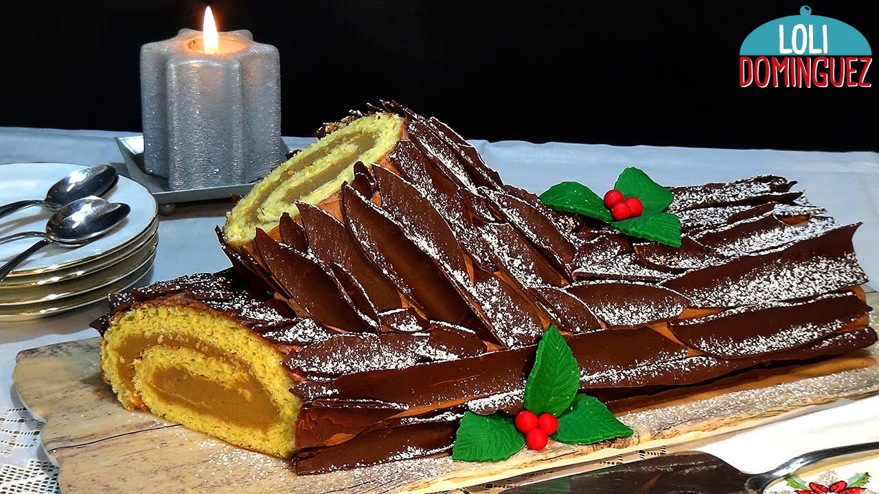 Tronco de chocolate fácil y delicioso