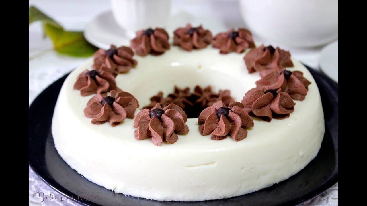 Budín de leche y chocolate blanco