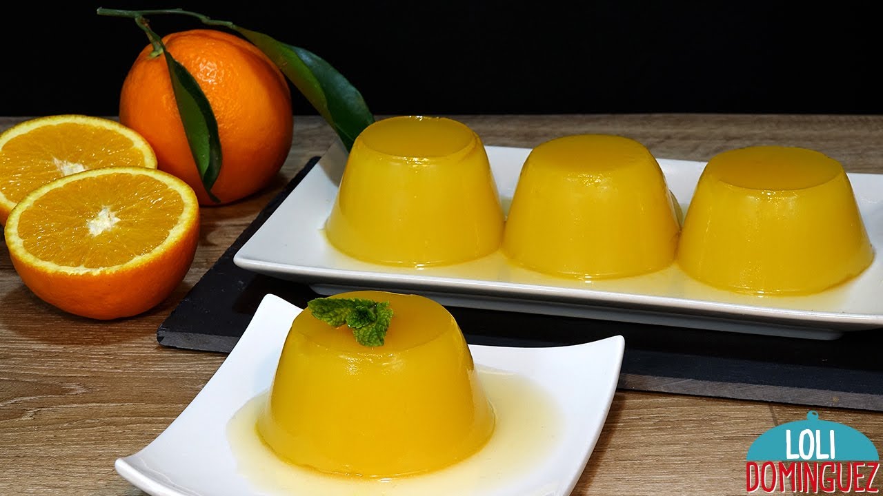 Flan de naranja sin horno ni huevo ni gelatina ni gluten