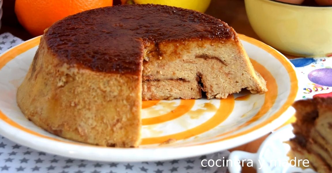 Pudin de pan dulce o roscón