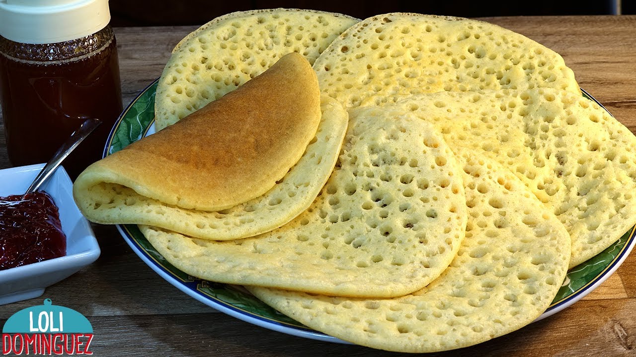 Crepes Baghrir sin huevo ni mantequilla