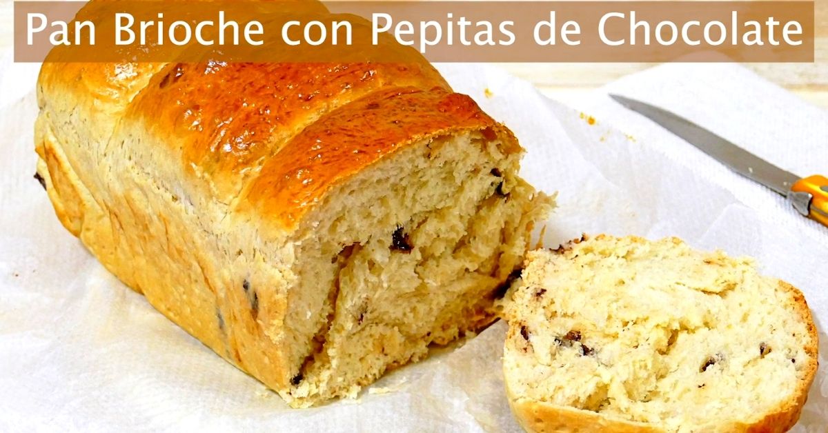 Pan Brioche con Pepitas de Chocolate