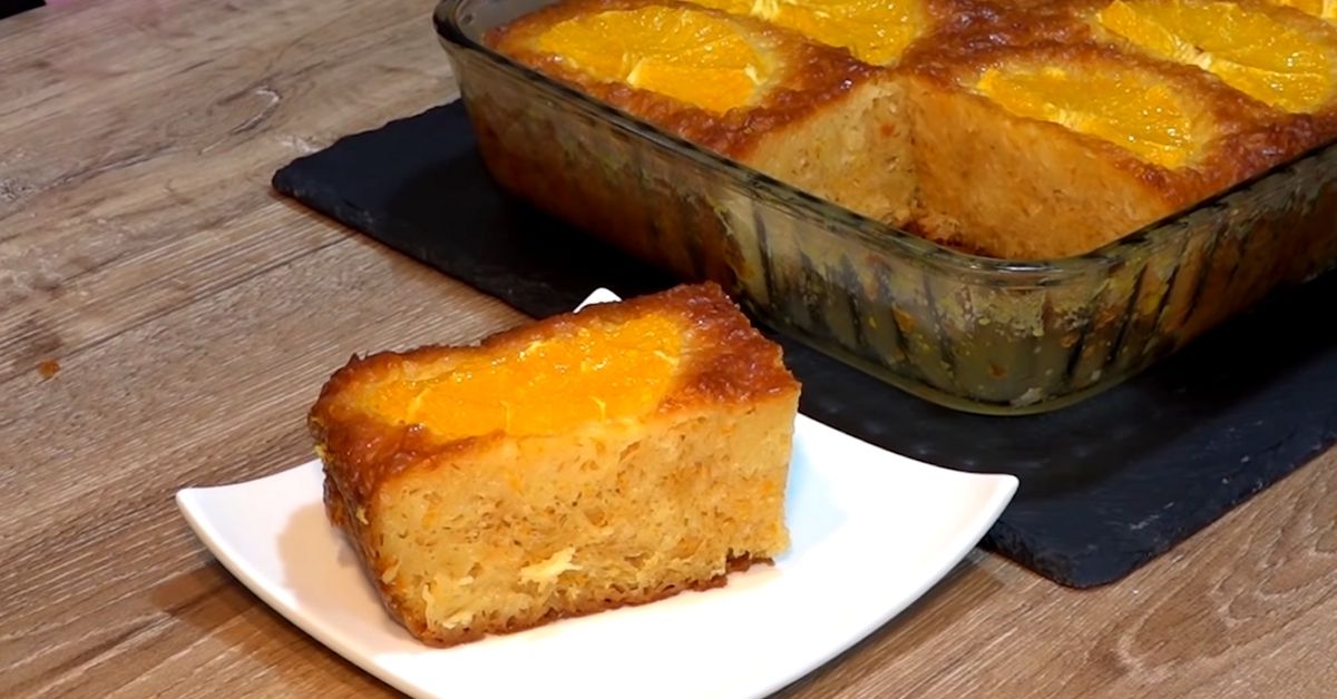 Pastel griego de naranja (Portokalopita)