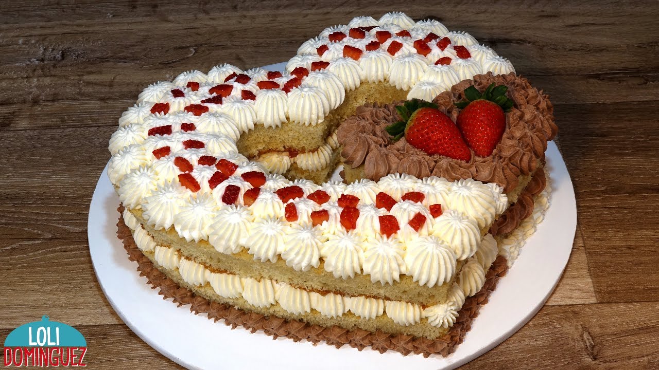 Tarta de nata y trufa para San Valentín
