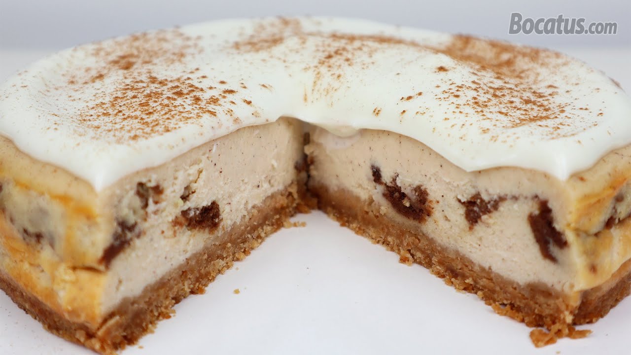 Tarta de queso con sabor a Rollos de Canela