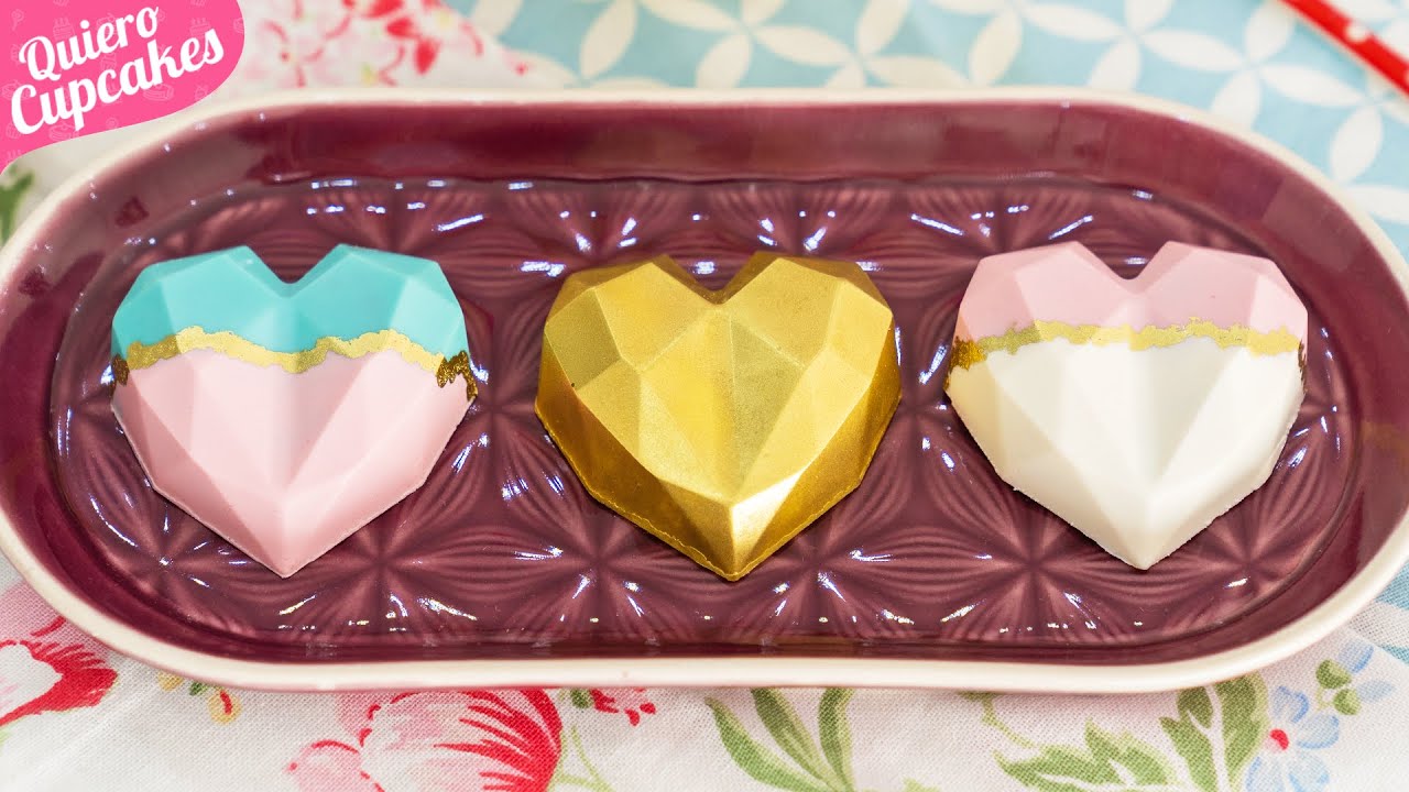 Corazones geométricos o diamantes