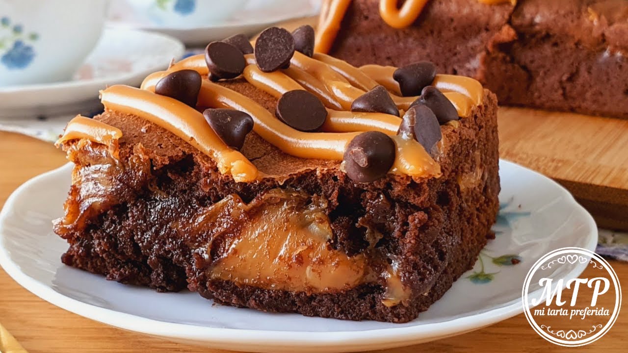 Brownie de chocolate y dulce de leche