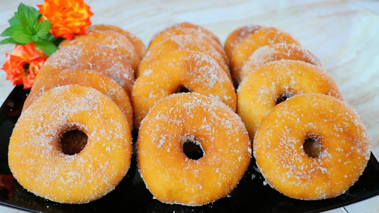 Donas azucaradas perfectas sin usar molde