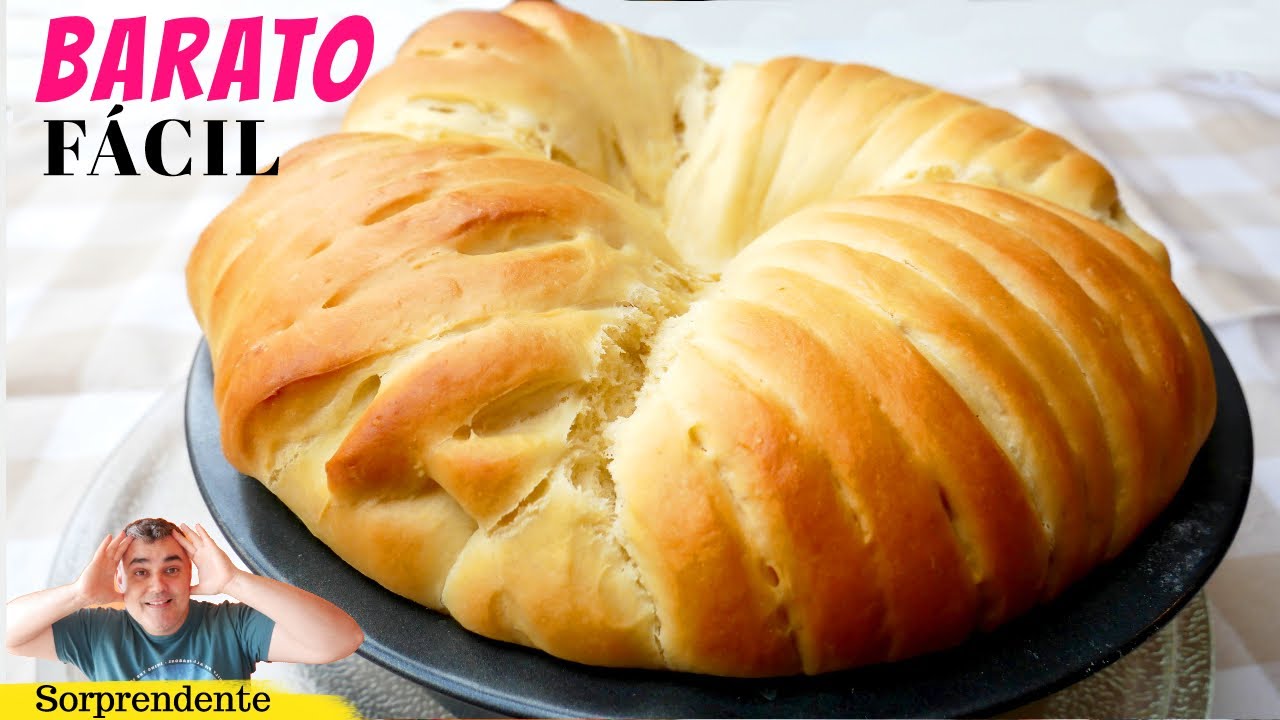 Pan dulce esponjoso facil y barato