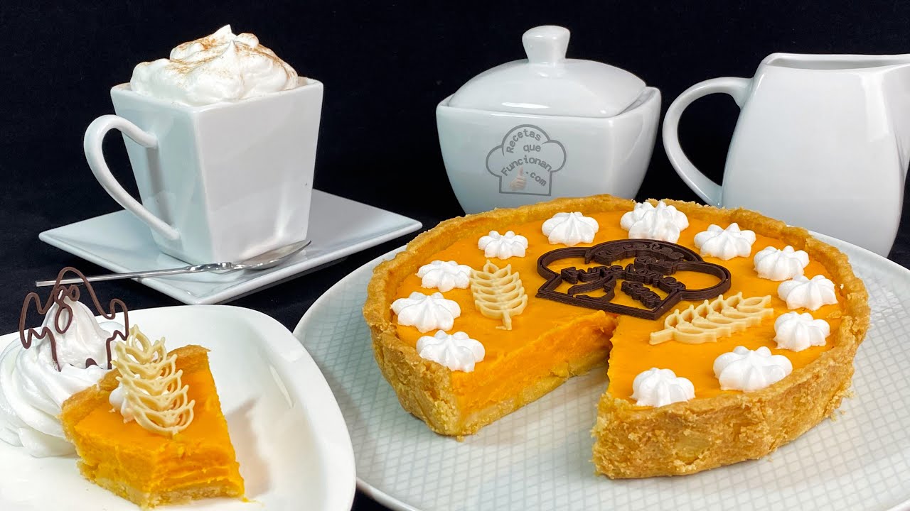 Pastel o tarta dulce de calabaza