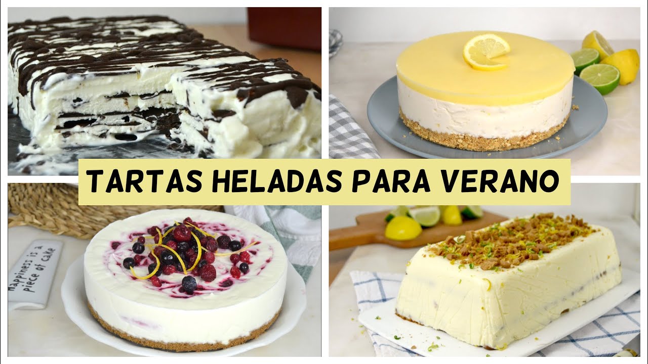 4 Tartas heladas sin horno para VERANO