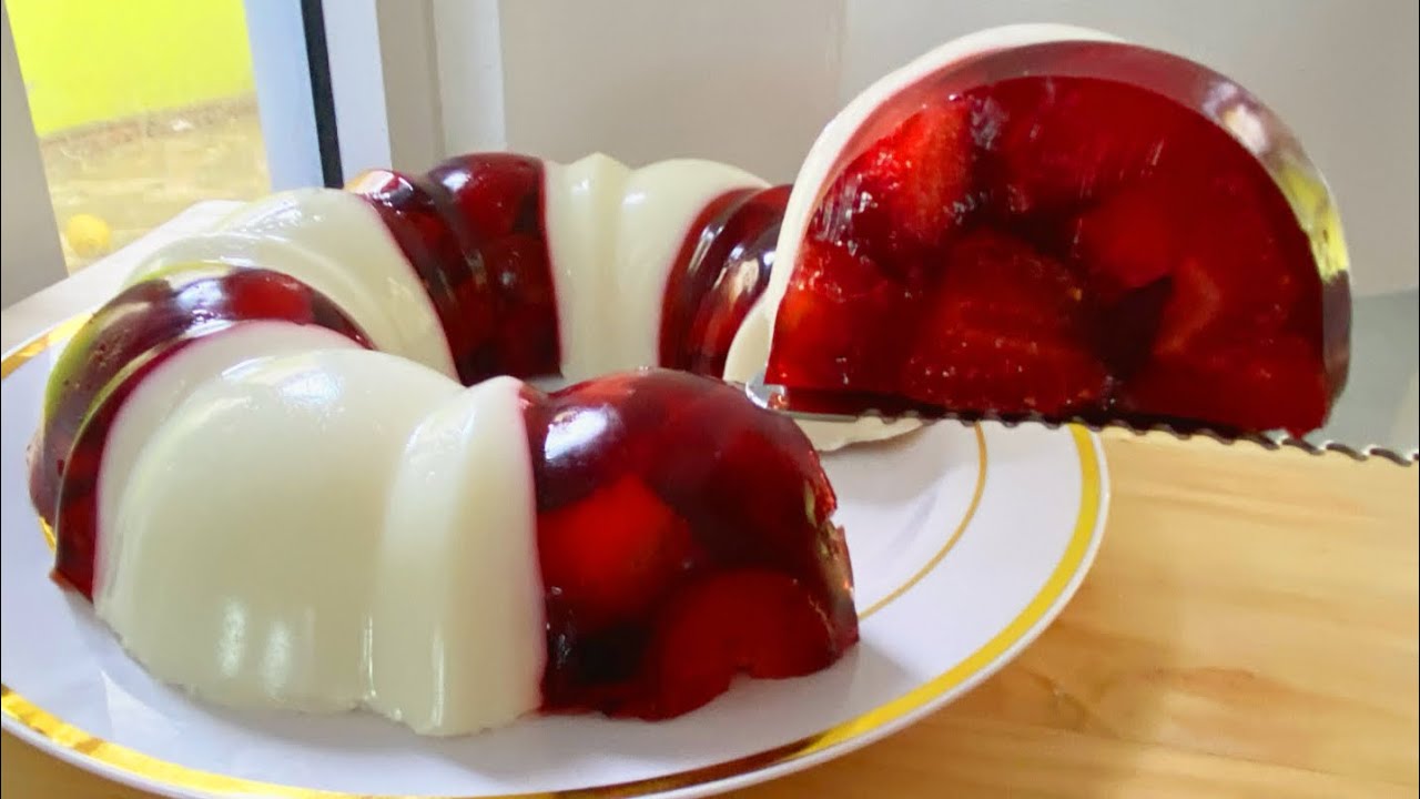 Gelatina de fresas con pocos ingredientes