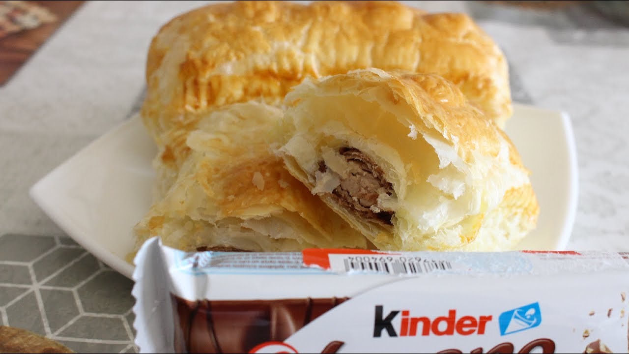 Napolitanas de KINDER BUENO con solo 2 INGREDIENTES