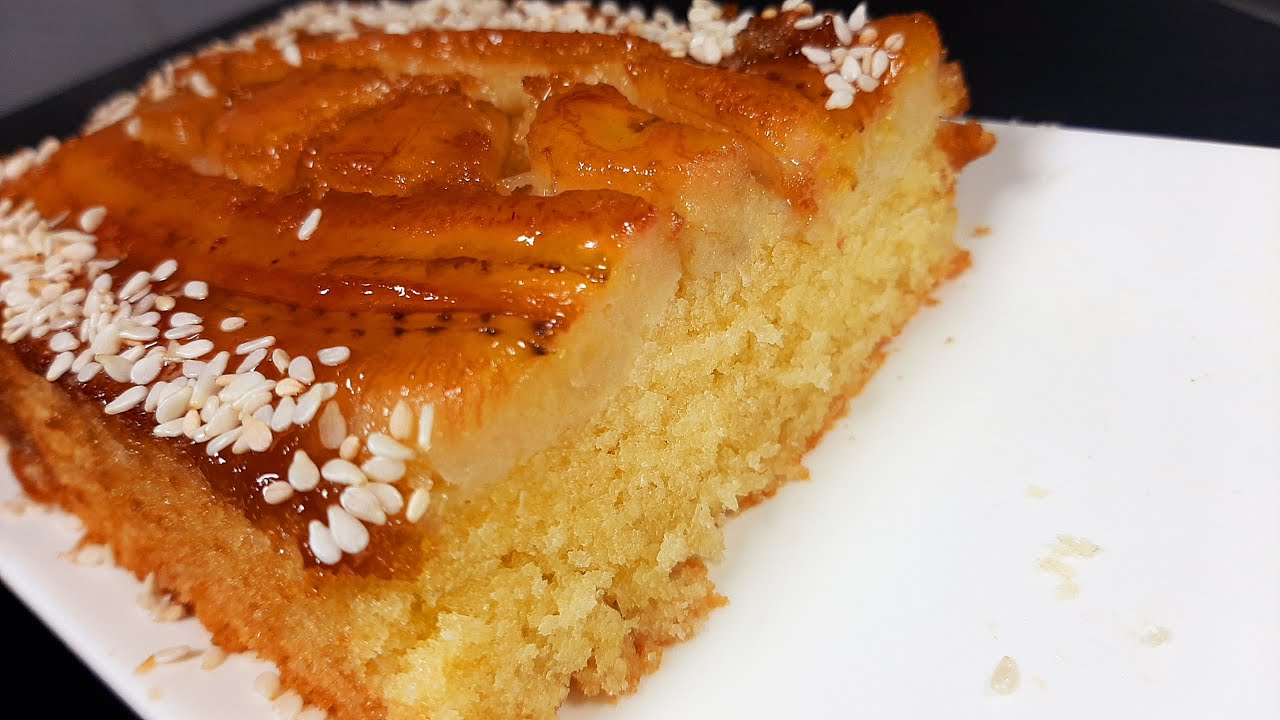 Postre delicioso con plátanos
