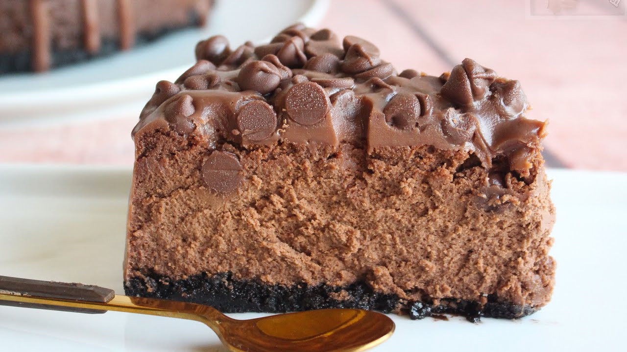 Cheesecake Chocolate sobre Chocolate relleno de chocolate
