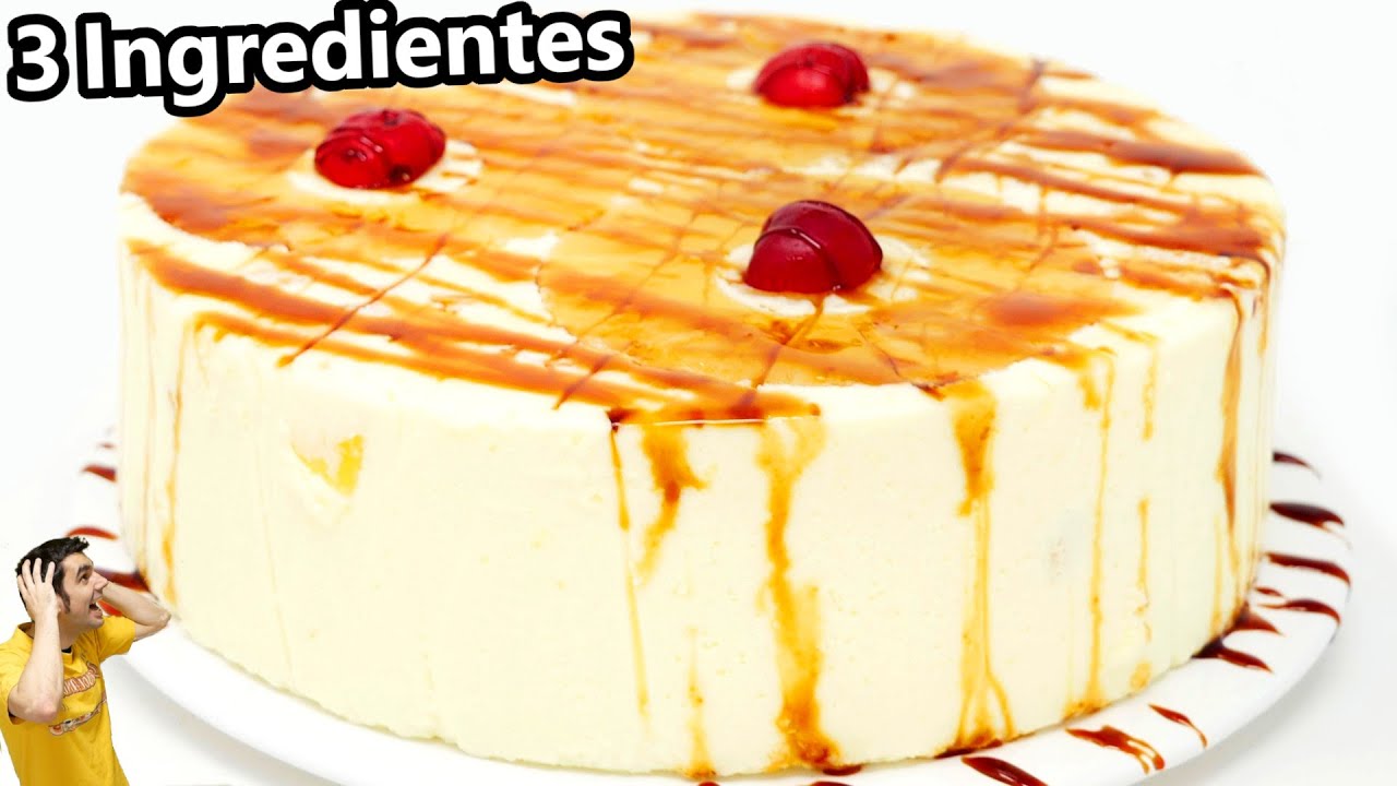 Pastel de piña cremoso y fácil