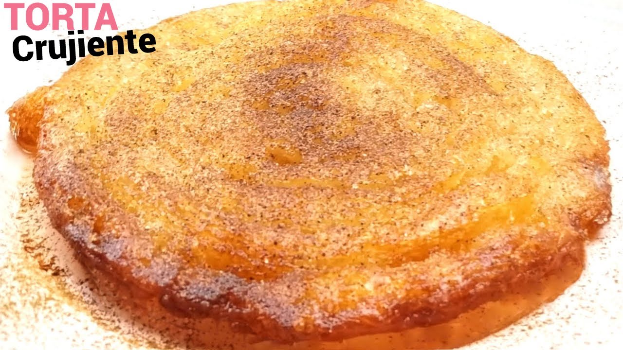 Pastel crujiente rápido con 2 ingredientes sin horno