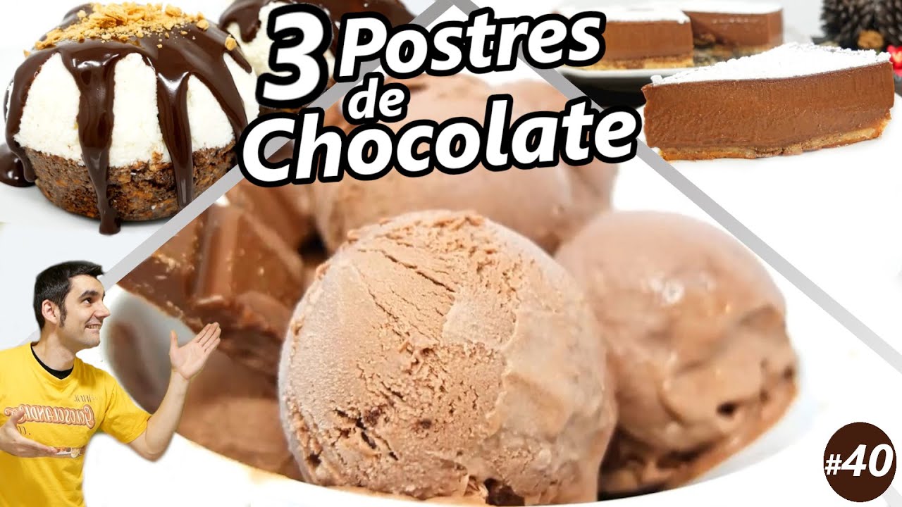 3 recetas deliciosas con CHOCOLATE