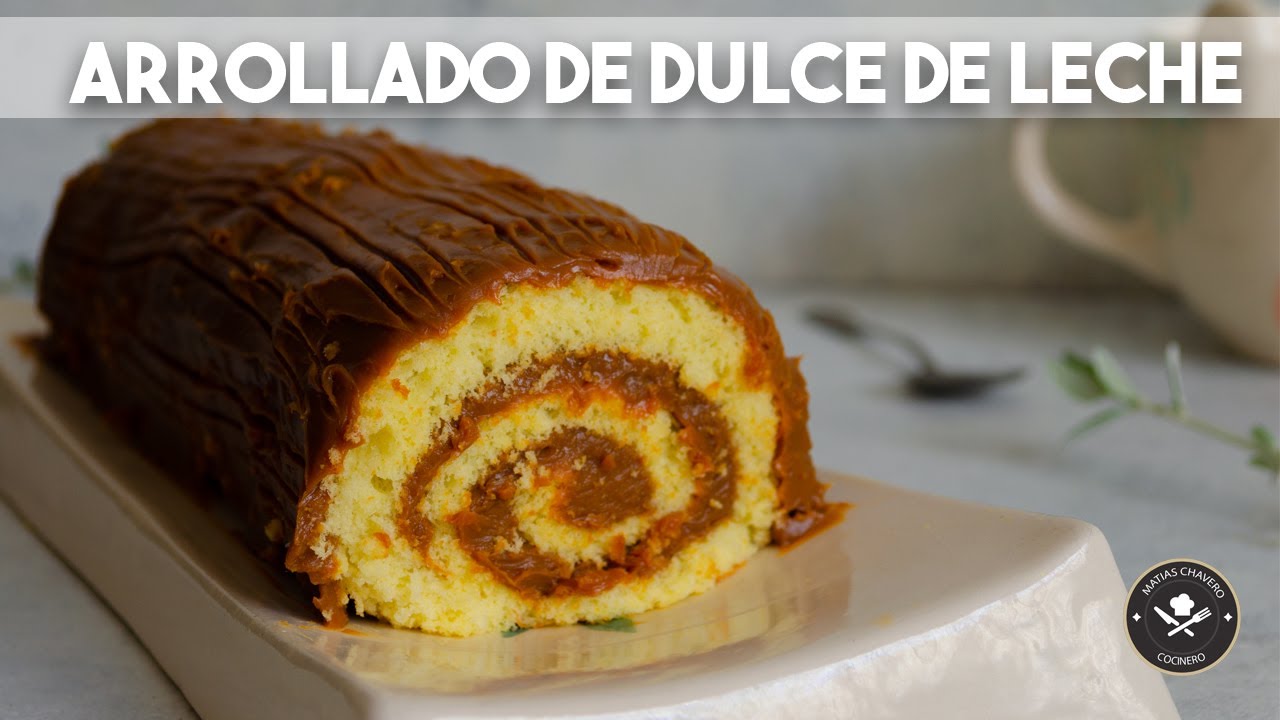 Arrollado de dulce de leche