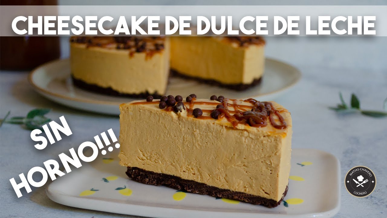 Cheesecake de dulce de leche sin horno