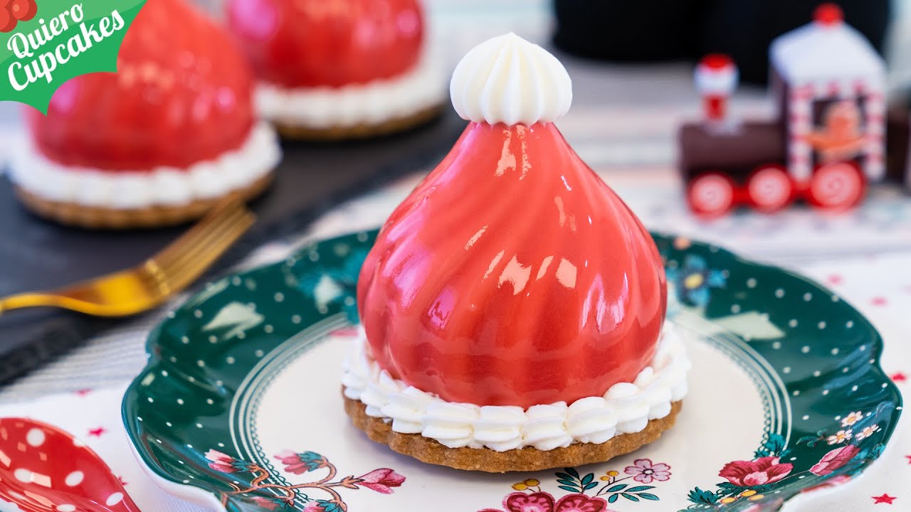 Mini tartas frías tipo mousse de frambuesa y limón