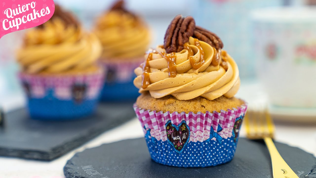 Cupcakes de canela y nueces