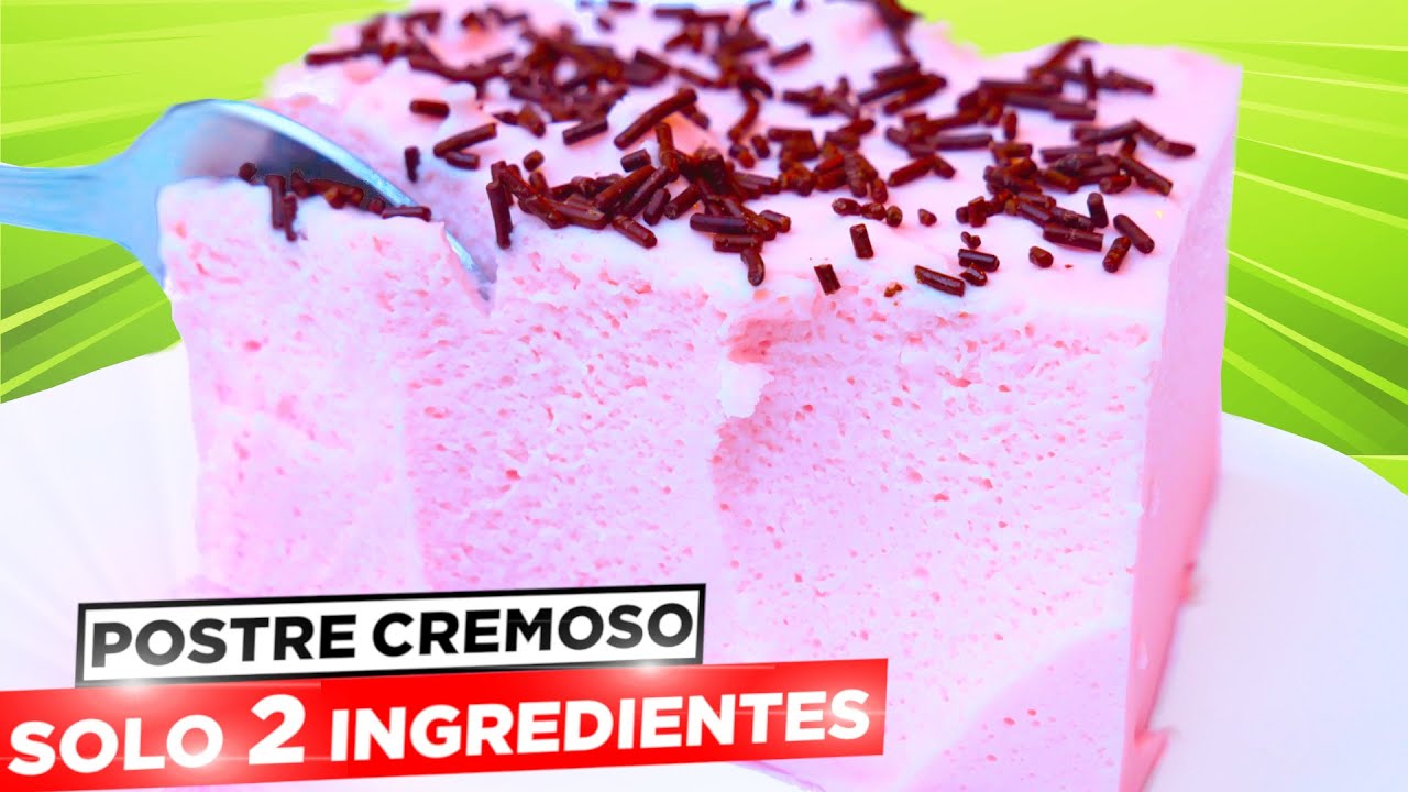 Postre cremoso con 2 ingredientes y en 2 MINUTOS