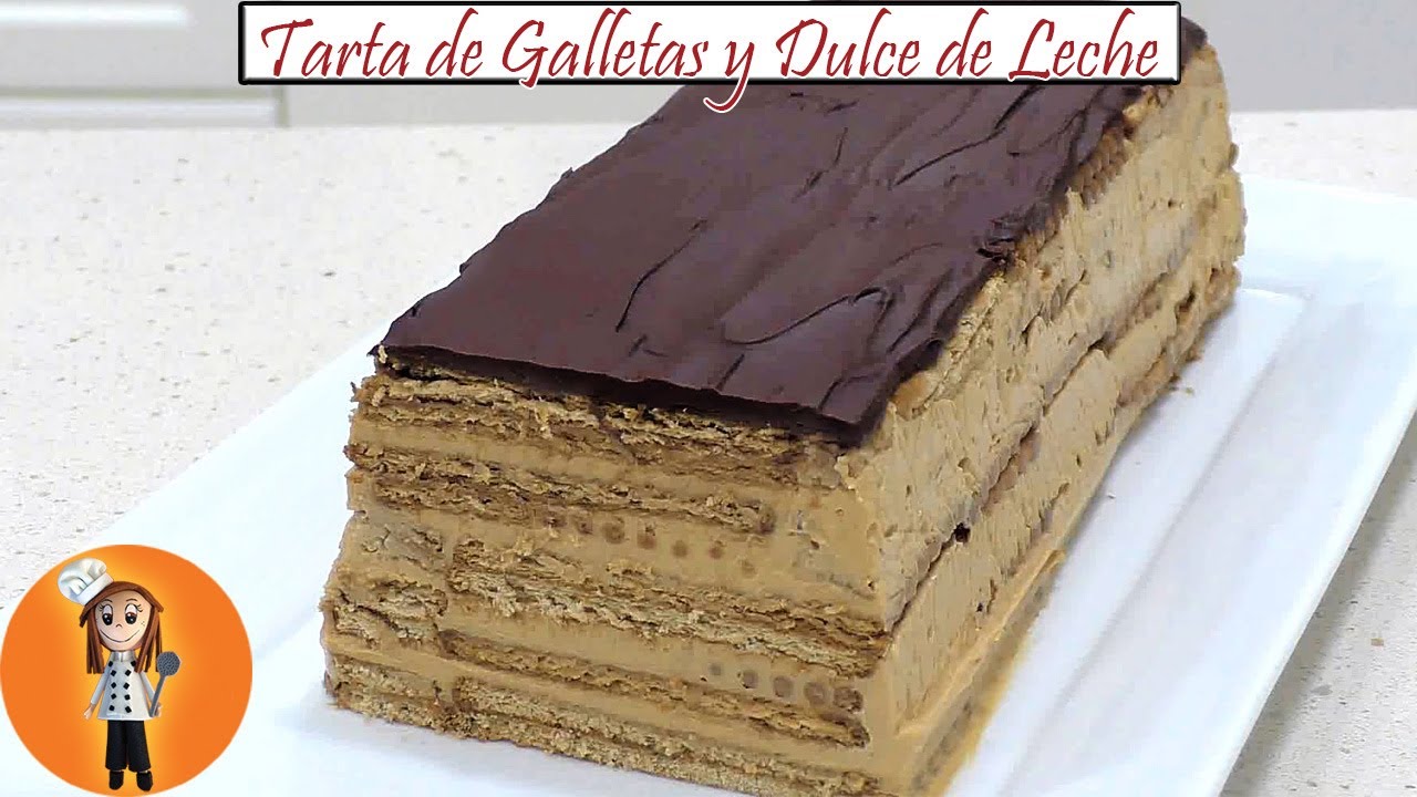 Tarta de Galletas y Dulce de Leche