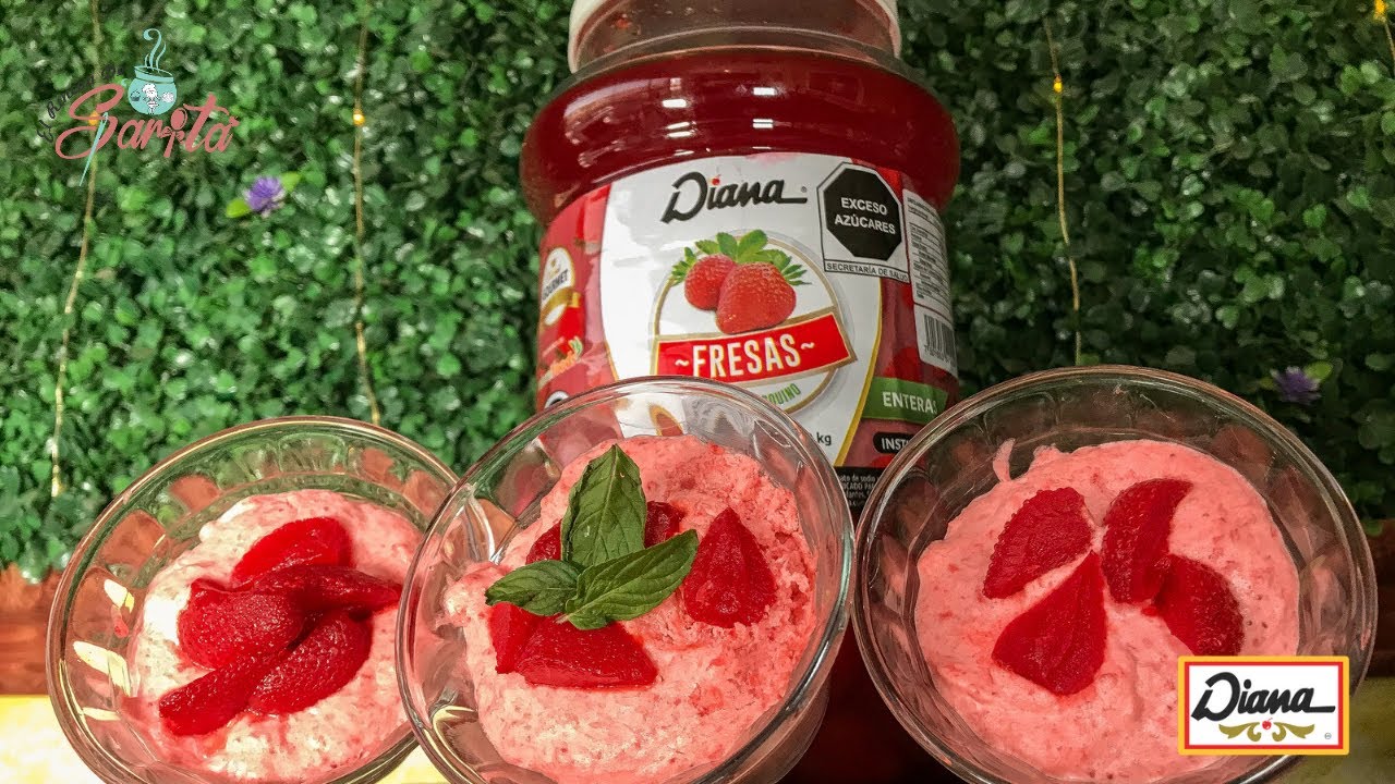 Mousse de fresa