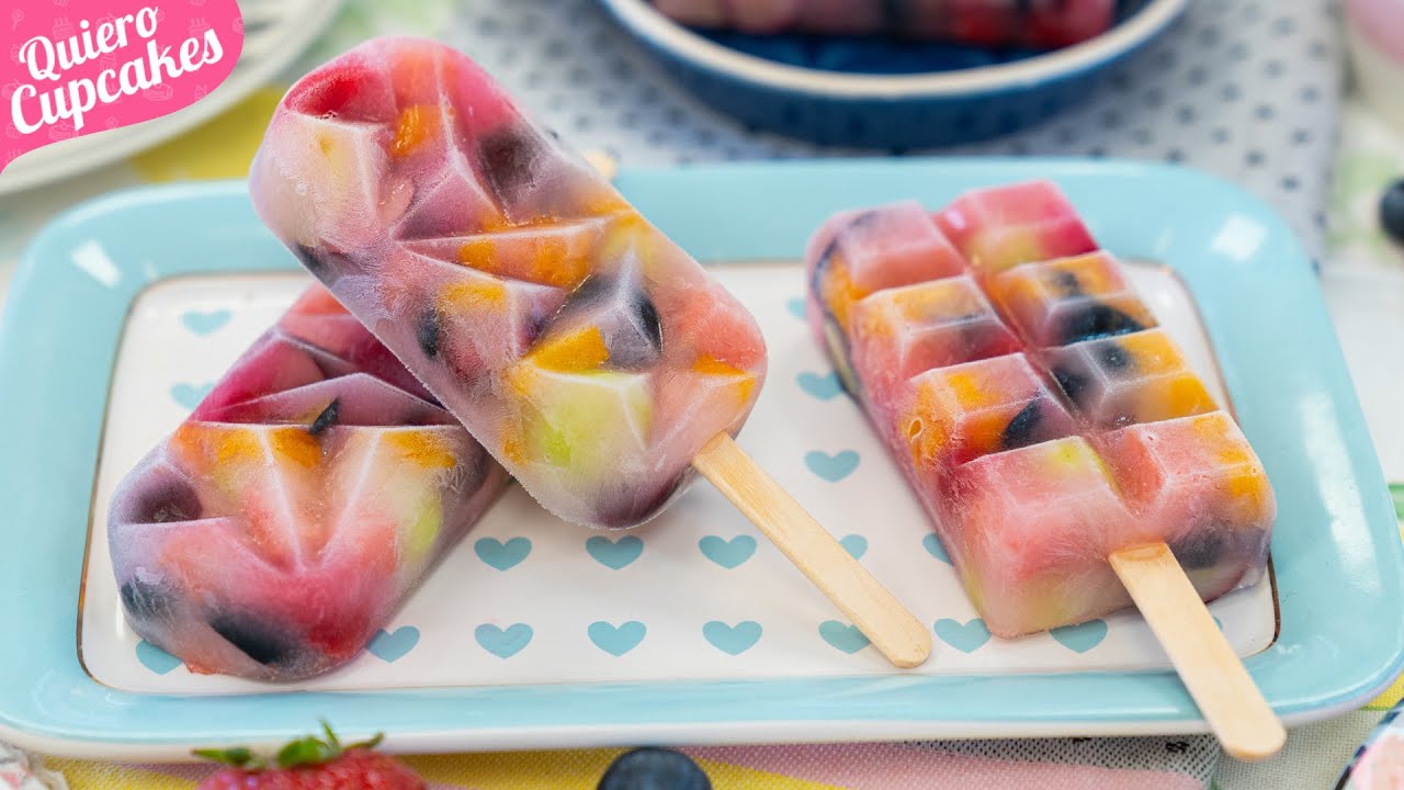 Paletas heladas de frutas
