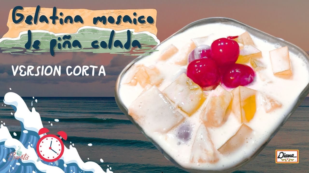 Gelatina de piña colada