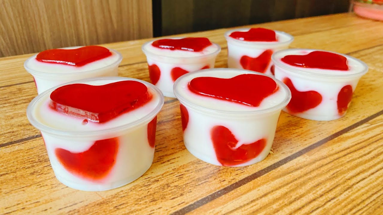 Gelatina de leche y gelatina