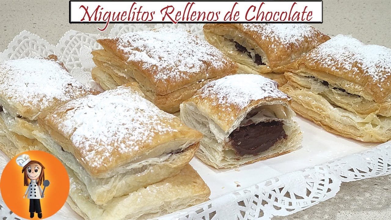 Miguelitos de chocolate