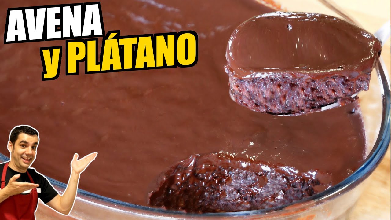 Delicioso postre casero en minutos con avena, plátano y cacao al estilo Golosolandia