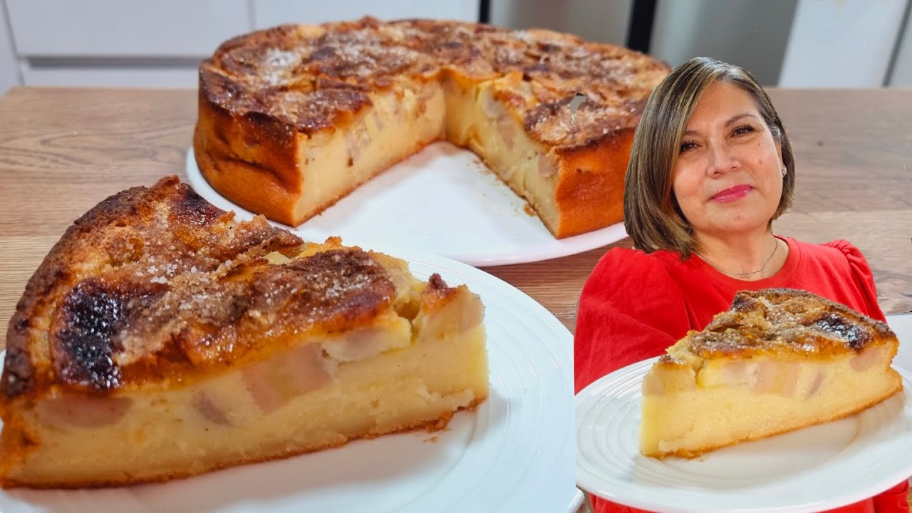 Kuchen de Platano y Manzanas