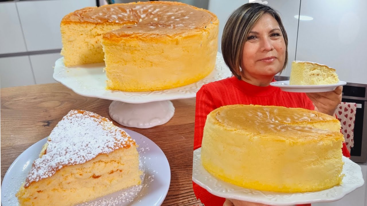 Cheesecake estilo japonés