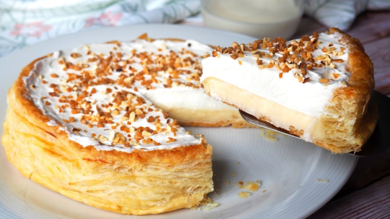 Tarta regina con hojaldre